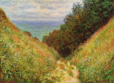 Claude Monet Road at la Cavee, Pourville France oil painting art